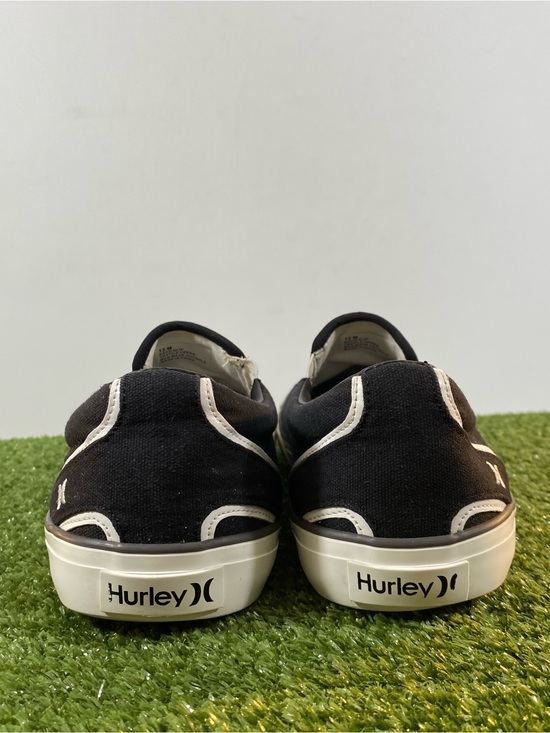 Hurley Kayo Slip-On Black Sneakers Mens 12 with Van\'s Insoles Canvas Skate Shoe main image 9